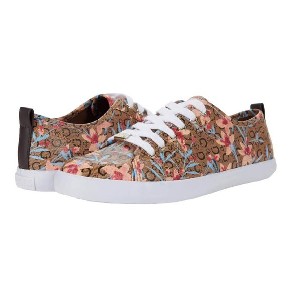 guess floral trainers